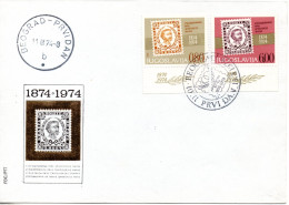 Yugoslavia 1974, Michel 1549 _ 1950, Centennial Of The First Serbian Stamps, FDC With Manual Cancel - Briefe U. Dokumente