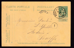 DDFF 468 - Entier Pellens T2R PONT A CELLES 1913 Vers SENEFFE - COBA 8 EUR (s/TP Détaché) - Briefkaarten 1909-1934