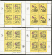 ARGENTINA ESPAMER'90 5OO ANIVERSARIO DEL DESCUBRIMIENTO DE AMERICA YVERT NUM. 1691/1694 ** SERIE COMPLETA EN HOJITAS - Unused Stamps