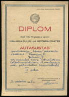 Estonia:Estonian Soviet Republic Kingissepa Sports Committee Diploma, Shooting III Place, 1958 - Diplômes & Bulletins Scolaires