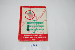 C305 Guide De 1958 - EXPO - Bruxelles - Centre - Rare Book - Michelin (guias)