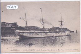 PAQUEBOTS- L IRAOUADDY- DE LA COMPAGNIE DES MESSAGERIES MARITIMES- PORT DE MARSEILLE - Steamers