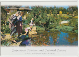 Australia NEW SOUTH WALES NSW Feeding Fish Japanese Garden COWRA Murray Views CWA18 Postcard C2000s - Sonstige & Ohne Zuordnung