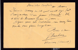 DDFF 476 - Entier Pellens T2R WARCOING 1912 Vers Audenaerde - COBA 8 EUR (s/TP Détaché) - Postkarten 1909-1934