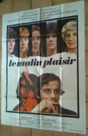 AFFICHE CINEMA ORIGINALE FILM LE MALIN PLAISIR TOUBLANC MICHEL JACQUES WEBER 1975 TBE - Affiches & Posters