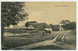 04- Prentbriefkaart Zeegze / Zeegse 1910 - Grootrond Treinstempel: Groningen - Delfzijl - Sonstige & Ohne Zuordnung