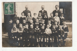 CARTE PHOTO - PHOTO DE CLASSE (ADRESSEE A ST GEORGES DE REIMTEMBAULT 35) - Te Identificeren