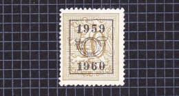 1959 Nr PRE693(*) Zonder Gom.Heraldieke Leeuw:40cfr.Opdruk 1959-1960. - Typo Precancels 1929-37 (Heraldic Lion)