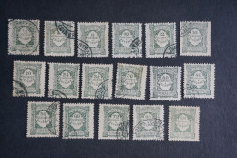 (T6) Portugal - 1922 Postage Due Complete Set - Af. P28 To 44 (Used) - Usado