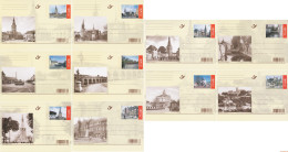België 2004 - OBP:BK 118/127, Postcard - XX - Then And Now - Geïllustreerde Briefkaarten (1971-2014) [BK]