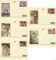 België 2005 - OBP:BK 129/133, Postcard - XX - House Cauchie - Tarjetas Ilustradas (1971-2014) [BK]