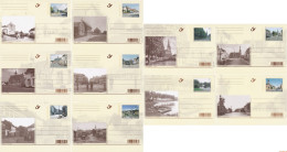 België 2007 - OBP:BK 160/169, Postcard - XX - Then And Now - Illustrated Postcards (1971-2014) [BK]