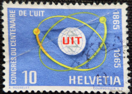 Suisse Congress 1965 - The 100th Anniversary Of The International Telecommunication Union  Y&T N°  756 - Usati