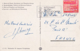 Suisse -- 1964 --cachet Du 19-4-1964--LUZERN Pour PARIS 12° Sur Cp  14 X 9  Multivues (voitures) - Brieven En Documenten