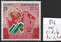 EGYPTE 874 ** Côte 1.20 € - Unused Stamps