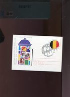 Belgie 1999 2817/18 Postcard Pavillion Epaulet + 2782 Joint Issue POLAND Bruphila 1999 Herdenkingskaart - Souvenir Cards - Joint Issues [HK]