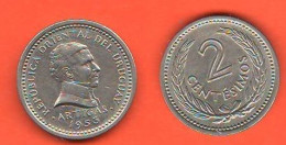 Uruguay 2 Centesimos 1953 Artigas South America - Uruguay