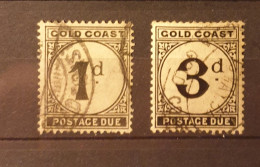 01 - 24 // Gold Coast - Côte D'Or -  Taxe N°2 + N°4  - Old Stamps - Gold Coast (...-1957)