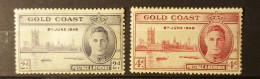 01 - 24 // Gold Coast - Côte D'Or -  1946 - N° 127 Et 128 * - MH  - Old Stamps - Côte D'Or (...-1957)