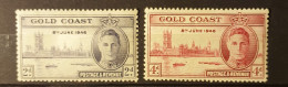 01 - 24 // Gold Coast - Côte D'Or -  1946 - N° 127 Et 128 * - MH  - Old Stamps - Gold Coast (...-1957)