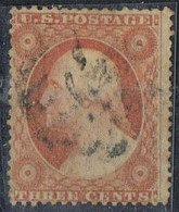 Sello 3 Ctvos 1857, Washington.  Yvert Num 10 º - Used Stamps