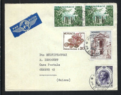 MONACO 1960: LSC De Monte Carlo Pour Genève (Suisse) - Lettres & Documents