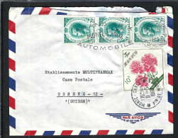 MONACO 1962: LSC De Monte Carlo Pour Genève (Suisse) - Briefe U. Dokumente