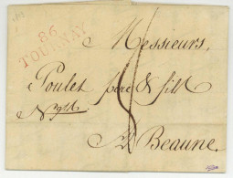 86 TOURNAY Pour Beaune 1813 - 1792-1815: Départements Conquis