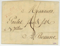 86 TOURNAY Pour Beaune 1813 - 1792-1815 : Departamentos Conquistados