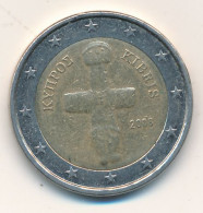 MONNAIE : CHYPRE- KIBRIS 2008, 2 EUROS, Idolo De Pomos - Chipre