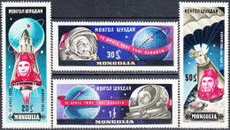MONGOLIA 1961, SPACE, YURI GAGARIN, COMPLETE MNH SERIES With GOOD QUALITY, *** - Mongolie