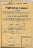 Ausweis - Carte D'identité De Réfugié 1949 (Maria Schiffers) Flüchtlingsausweis Wilhelmshaven, Land Niedersachsen - Historische Dokumente