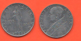 Vaticano 100 Lire 1957 Papa Pio XII°  Vatikan City - Vatican