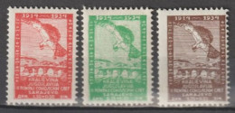 YOUGOSLAVIE - 1934 - YVERT N°255/257 * MLH CHARNIERE QUASI-INVISIBLE ! COTE = 40+ EUR - Unused Stamps