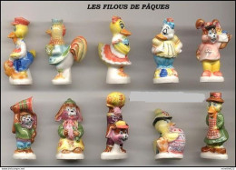 Fèves Série Complète - Filous De Pâques 1995 - Grosses Fèves - Autres & Non Classés