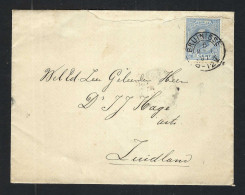 PAYS BAS 1891: LSC De Bruinisse  Pour Zuidland - Cartas & Documentos