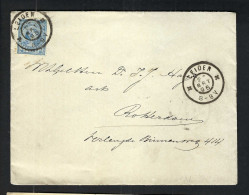 PAYS BAS 1898: LSC De Leiden  Pour Rotterdam - Covers & Documents