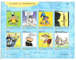 ARGENTINA 2003 HUMOR AND NATIONAL CARTOONS MINI SHEET MNH - Unused Stamps