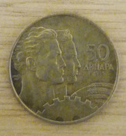 Jugoslavija, Year Unknown, Used, 50 Dinara - Joegoslavië