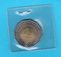 EBRD - Zagreb 2010 - 25. KUNA .. Croatia Bimetalic Coin * UNC * Tirage 20.000 Ex. * Croatie Kroatien Croazia Croacia RRR - Kroatien