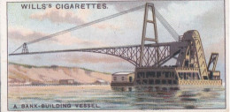 Strange Craft 1931 - Original Wills Cigarette Card - 1 A Bank Building Vessel - Wills