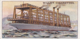 Strange Craft 1931 - Original Wills Cigarette Card - 45 A Train Ferry - Wills