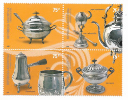 ARGENTINA 2003 SILVERSMITH'S ARTIFACTS SILVER BLOCK SCOTT 2243 MI 2821/4 MNH - Ongebruikt