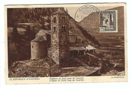 ANDORRA  L'église De Saint Jean De Caselles 14 MAR. 46 - Autres & Non Classés