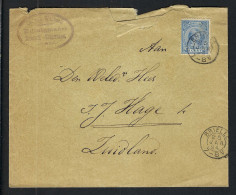 PAYS BAS 1894: LSC De Brielle  Pour Zuidland - Briefe U. Dokumente