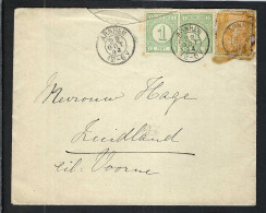 PAYS BAS 1894: LSC De Arnhem  Pour Zuidland - Briefe U. Dokumente