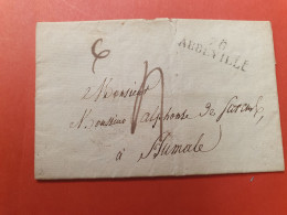 Marque Postale De Abbeville Sur Lettre Avec Texte Pour Aumale En 1826 - Ref  2948 - 1801-1848: Precursors XIX