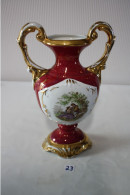 C23 Miniature - Vase En Porcelaine - Romantisme Français - Sonstige & Ohne Zuordnung
