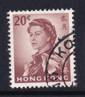 Hong Kong: 1962/73   QE II     SG199a      20c   Brown     Used - Oblitérés