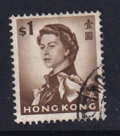 Hong Kong: 1962/73   QE II     SG205      $1      Used - Usati